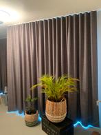 Gordijnen verduisterend grijs 2 x 5 mtr breed en 260 hoog, Huis en Inrichting, Stoffering | Gordijnen en Lamellen, Ophalen, Gebruikt