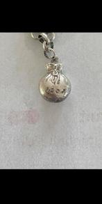 Zilveren bedel geldbuidel voor bedelarmband ketting, Overige merken, Ophalen of Verzenden, Zo goed als nieuw, 4 bedels of meer