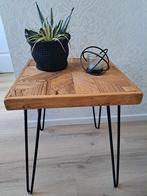 (twv €100) Nieuw driftwood barnwood salontafel bijzettafel, Minder dan 55 cm, Vierkant, Nieuw, Hout