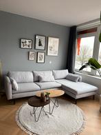 Wehkamp Nous Living Adam Hoekbank Rechts lichtgrijs, Ophalen, 250 tot 300 cm, 125 tot 150 cm, Hoekbank