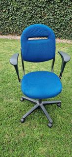 bureaustoel, Ophalen, Gebruikt, Blauw, Bureaustoel