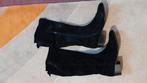 Suede zwarte laarzen mt 39, Kleding | Dames, Schoenen, Ophalen of Verzenden, Gedragen, Zwart, Hoge laarzen