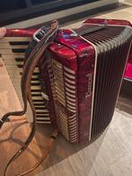 Mooie Parrot Toetsaccordeon met Koffer, Muziek en Instrumenten, Accordeons, Gebruikt, Overige formaten, Toetsaccordeon, Met koffer