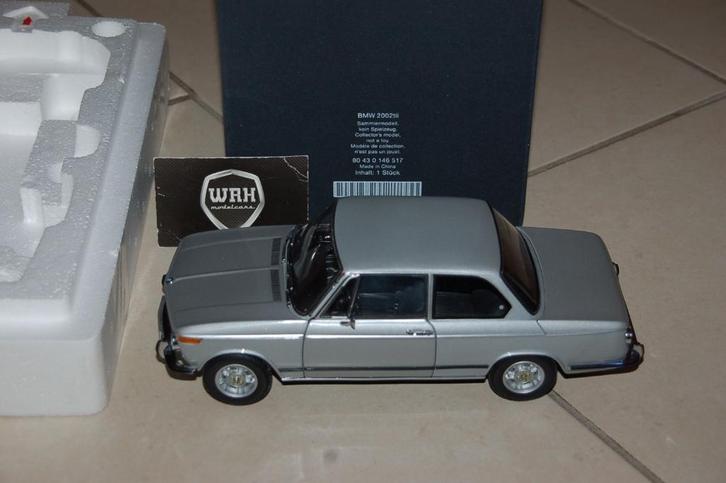 1:18 BMW 2002 TII silver Kyosho dealer edition WRH, Hobby en Vrije tijd, Modelauto's | 1:18, Zo goed als nieuw, Auto, Kyosho, Verzenden