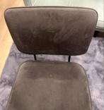 Makkii Velvet Buisframe Eetkamerstoel - Velours, Ophalen of Verzenden, Zo goed als nieuw, Metaal, Grijs