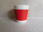 Beker 8x7,5 cm. Canteen Rood Bodum, Ophalen of Verzenden, Zo goed als nieuw, Overige stijlen, Kop(pen) en/of Schotel(s)