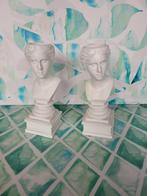 HD Collection kandelaar Roman buste wit 8,5 x 7,5 x 21,5 cm, Overige materialen, ., Wit, Nieuw