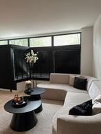 Te koop beige half ronde hoekbank, Ophalen, 250 tot 300 cm, 100 tot 125 cm, Hoekbank