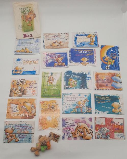 Diddl's Pimboli 18 Duitse ansichtkaarten + mini knuffeltje, Verzamelen, Diddl, Nieuw, Overige typen, Pimboli, Ophalen of Verzenden
