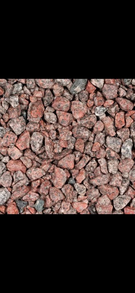 Schots graniet Losgestort Geleverd, Tuin en Terras, Grind, Keien en Split, Zo goed als nieuw, Split, Rood, Graniet, Ophalen of Verzenden