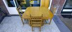 Eettafel blank eiken, Huis en Inrichting, Tafels | Eettafels, Ophalen, Gebruikt, 100 tot 150 cm, 50 tot 100 cm
