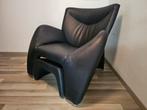 Leolux Fauteuil met Poef - Design Klassieker, Ophalen of Verzenden