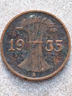 1 Reichspfennig 1935, Ophalen of Verzenden, Koningin Wilhelmina