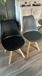 6 Eetkamer stoelen, Huis en Inrichting, Stoelen, Ophalen of Verzenden, Gebruikt, Zwart, Vijf, Zes of meer stoelen