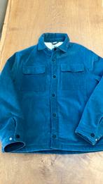 Blauwe rib winterjas, Kleding | Heren, Ophalen of Verzenden, Zo goed als nieuw, Maat 48/50 (M), Blauw