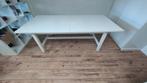 Eettafel wit rechthoekig, uitschuifbaar, Huis en Inrichting, Tafels | Eettafels, Ophalen, Gebruikt, 200 cm of meer, 50 tot 100 cm