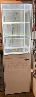 Vitrine kast. H 200 B 60 D 60.met deur en verlichting, Ophalen, 200 cm of meer, 50 tot 100 cm, Zo goed als nieuw