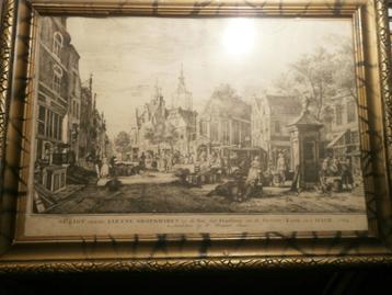 FOUQUETTE, copy Gravure v/d Haagse Groenmarkt  beschikbaar voor biedingen