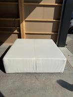 luxe lederen poef te koop!, Ophalen, 125 cm of meer, Vierkant, Zo goed als nieuw