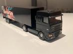 Lion car daf 95 xf. Met oplegger verduyn  1:50, Ophalen of Verzenden, Zo goed als nieuw, Bus of Vrachtwagen, Lion Toys