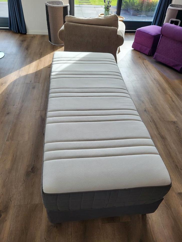 2 x IKEA Bed + Hovag Matras, Huis en Inrichting, Slaapkamer | Matrassen en Bedbodems, Zo goed als nieuw, Matras, 80 cm, 200 cm