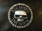 Belt Buckle - Ride to Live - USA handmade, BadBoyNL, Zwart, Ophalen of Verzenden, BadBoyNL