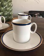 💝 Vintage THOMAS MEDAILLON AGAAT kop schotel blauw goud, Huis en Inrichting, Keuken | Servies, Ophalen of Verzenden, Zo goed als nieuw