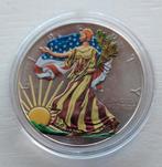 Zilveren 1 oz American Eagle vrouw bij daglicht 2021., Ophalen of Verzenden, Midden-Amerika, Losse munt, Zilver