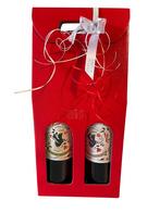 Wijn Geschenkset - 2 Flessen in Luxe Doos, Frankrijk, Ophalen of Verzenden, Zo goed als nieuw, Rode wijn