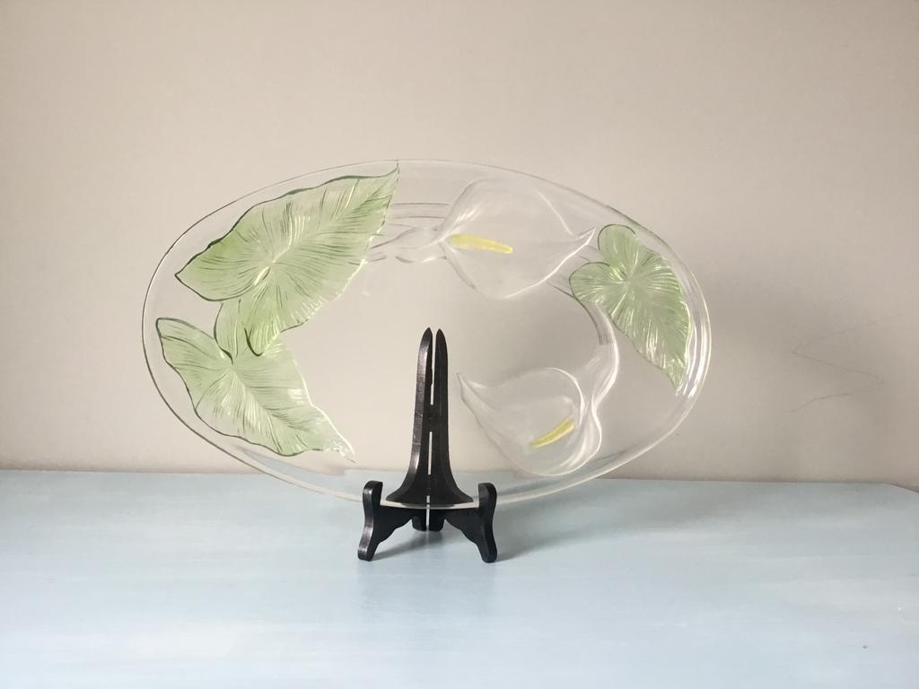 Luminarc Arum Art Nouveau Schaal - 1950, Antiek en Kunst, Ophalen of Verzenden