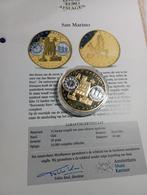 Sanmarino eerst afslag munt 24k goud verguld, Ophalen of Verzenden, Overige landen, Goud