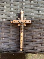 Antiek Kruisbeeld met Parelmoer Inleg en Corpus, Antiek en Kunst, Antiek | Religie, Ophalen