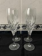 Wedgwood | 4 Toscane kristallen champagne glazen flutes, Antiek en Kunst, Antiek | Glas en Kristal, Ophalen of Verzenden