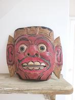 Vintage houten masker ~ Indonesië ~, Ophalen of Verzenden