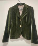 Max Mara velvet blazer olijf groen 36 S, Ophalen of Verzenden, Zo goed als nieuw, Maat 36 (S), Groen