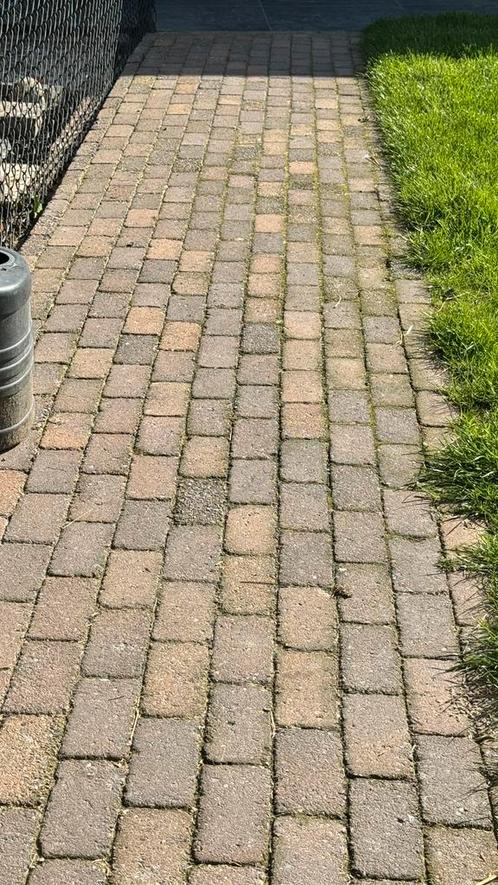 Ongeveer 10m2 klinkers, Tuin en Terras, Tegels en Klinkers, Zo goed als nieuw, Klinkers, Beton, 10 m² of meer, Ophalen