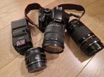 Canon EOS 450 D met 3 lenzen en Flitser, Ophalen, Gebruikt, Spiegelreflex, Canon