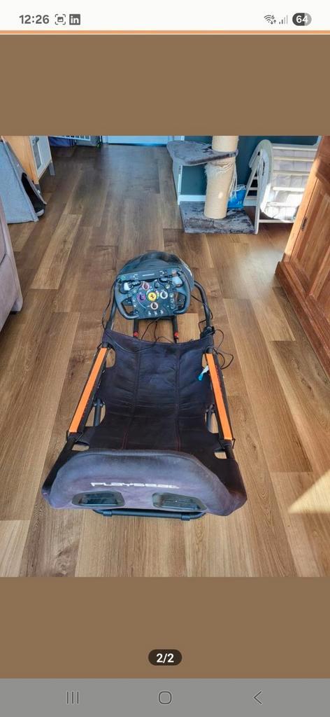 Playseat met Trustmaster T300 Ferrari F1 Stuur, Spelcomputers en Games, Spelcomputers | Overige, Ophalen