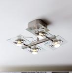 Plafondlamp FUGA 4 spots, Ophalen of Verzenden, Gebruikt, Glas
