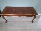 Vintage Chippendale tafel /jaren 80 notenhouten koffietafel, Huis en Inrichting, Tafels | Salontafels, Ophalen of Verzenden, Gebruikt