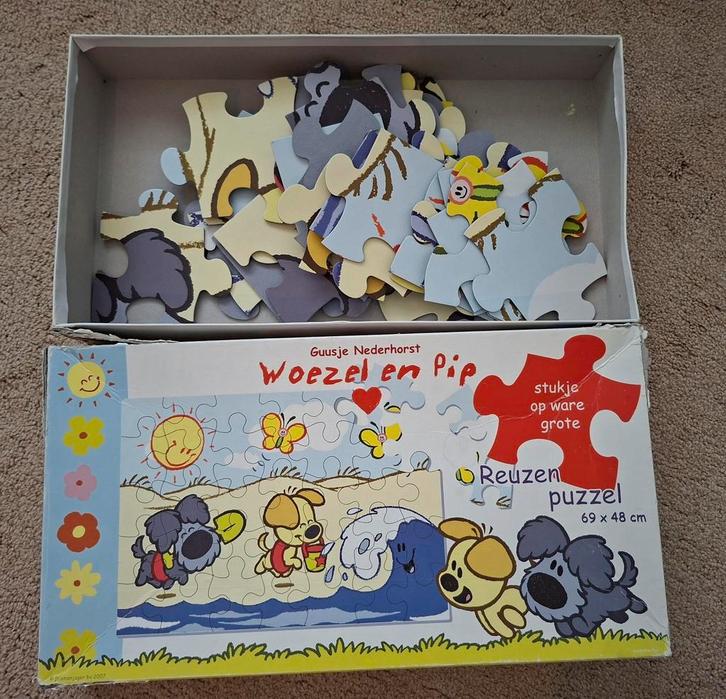 Woezel en Pip reuze puzzel 3+, Kinderen en Baby's, Speelgoed | Kinderpuzzels, Gebruikt, 2 tot 4 jaar, 10 tot 50 stukjes, Ophalen of Verzenden