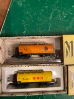 Piko DDR Tankwagons - Set van 2, Gelijkstroom of Wisselstroom, Wagon, Zo goed als nieuw, Analoog