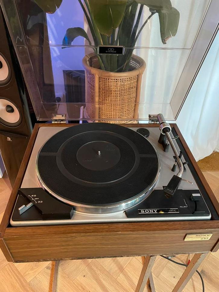 Zeldzame vitage Sony PS-230 Idlerwheel platenspeler, Audio, Tv en Foto, Platenspelers, Zo goed als nieuw, Sony, Automatisch, Ophalen of Verzenden