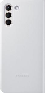 Samsung Galaxy S21 Plus Clear View Cover Light Grey, Overige modellen, Frontje of Cover, Ophalen of Verzenden, Zo goed als nieuw
