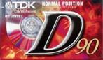 TDK D90 4 stuks, Cd's en Dvd's, Cassettebandjes, 2 t/m 25 bandjes, Ophalen of Verzenden, Onbespeeld, Nieuw in verpakking