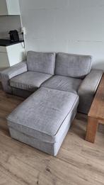 Bank met voetenbank - Comfortabel en stijlvol, Ophalen, 150 tot 200 cm, Tweepersoons, 75 tot 100 cm