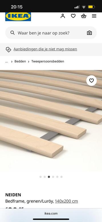 Ikea Neiden bedframe + mattress - afbeelding 7