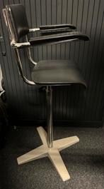Oude Retro Kinder Kappersstoel, Huis en Inrichting, Ophalen, Gebruikt, Zwart, Metaal