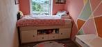 Bed zonder matras 90x200, Ophalen, 85 tot 100 cm, Gebruikt, Hoogslaper of Stapelbed