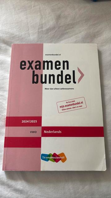 Examenbundel VWO Nederlands 2024/2025 beschikbaar voor biedingen